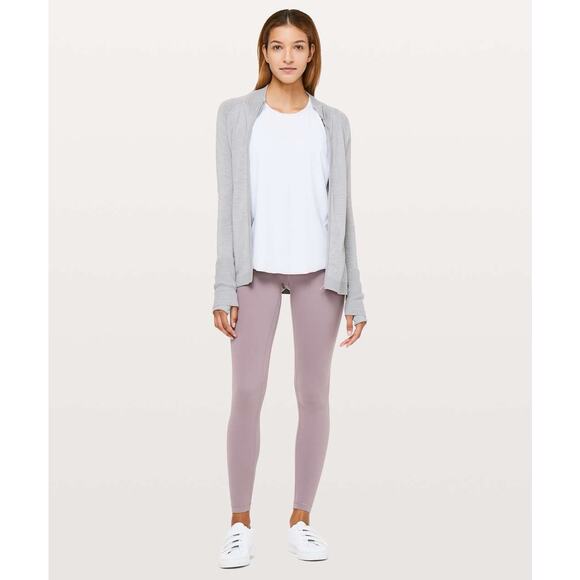 LULULEMON Time To Thrive Jacket Sz 4 Heathered Silver Drop - Picture 2 of 8